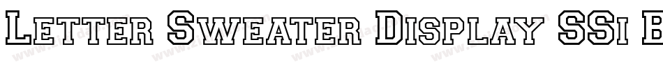 Letter Sweater Display SSi Black字体转换